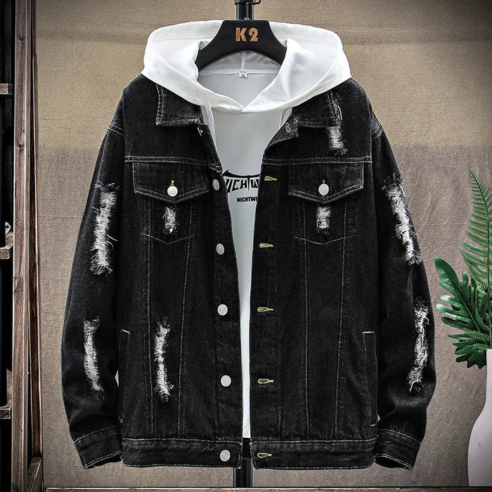 Jaqueta Jeans Masculina Rafinno Urban Flex