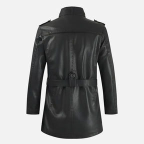 Jaqueta de Couro Masculina Sobretudo Rafinno