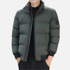 Jaqueta Puffer Masculina com Design Acolchoado